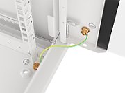 LANBERG WF01-6418-10S Lanberg wall-mounted rack 19 demounted flat pack 18U/600x450mm gray