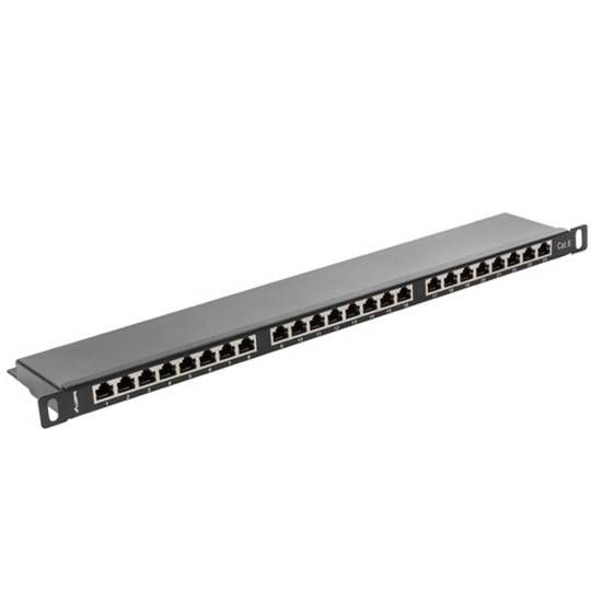 LANBERG PPS6-0024-B Lanberg Patch Panel 24 port 0.5U, cat. 6, shielded, black