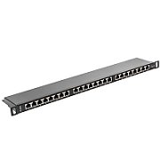 LANBERG PPS6-0024-B Lanberg Patch Panel 24 port 0.5U, cat. 6, shielded, black