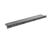 LANBERG PPS6-0024-B Lanberg Patch Panel 24 port 0.5U, cat. 6, shielded, black