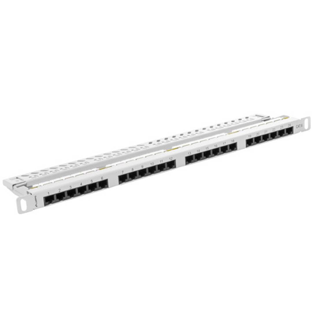 LANBERG PPU6-1048-S Lanberg Patch Panel 48 port 1U, cat. 6, grey