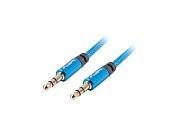 LANBERG CA-MJMJ-10CU-0020-BL Lanberg Premium Cable Audio Mini jack 3,5mm 3pin, 2m Blue