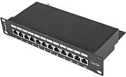 LANBERG PPF5-9012-B Lanberg Patch Panel 10, 12 port 1U, cat.5e, black