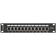 LANBERG PPF5-9012-B Lanberg Patch Panel 10, 12 port 1U, cat.5e, black