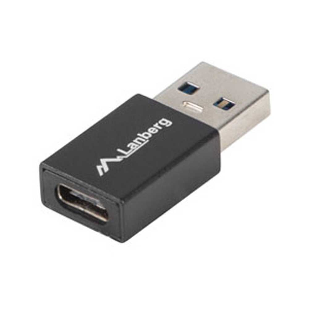 LANBERG AD-UC-UA-01 Lanberg Adapter USB TYPE-C(F)-AM 3.1 Black