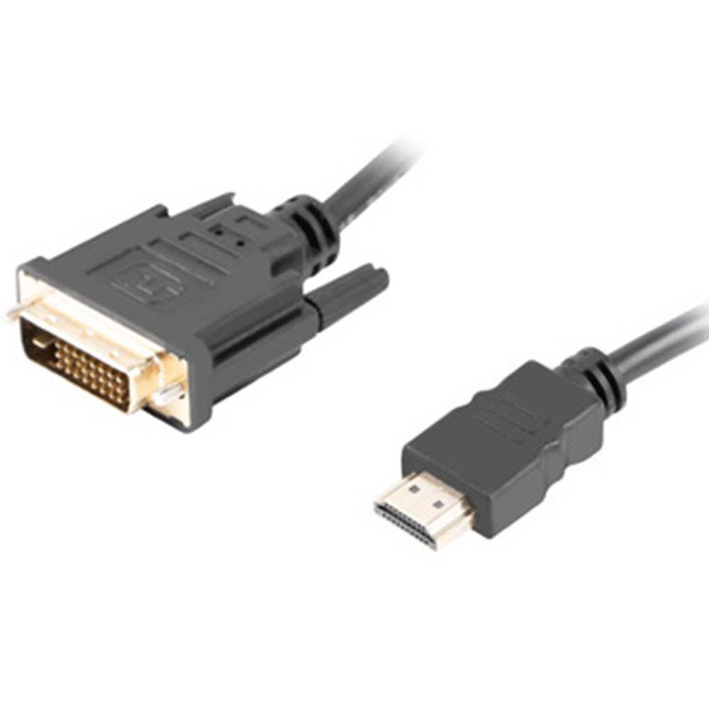 LANBERG CA-HDDV-20CU-0030-BK Lanberg cable HDMI -> DVI-D(24+1) M/M Dual Link 4K 30Hz, black 3m