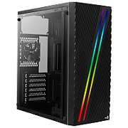 AEROCOOL AEROPGSSTREAK-A-BKRG Carcasa ATX Aerocool STREAK RGB USB 3.0 - DOUBLE RGB STRIP 1x80mm FAN
