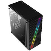 AEROCOOL AEROPGSSTREAK-A-BKRG Carcasa ATX Aerocool STREAK RGB USB 3.0 - DOUBLE RGB STRIP 1x80mm FAN
