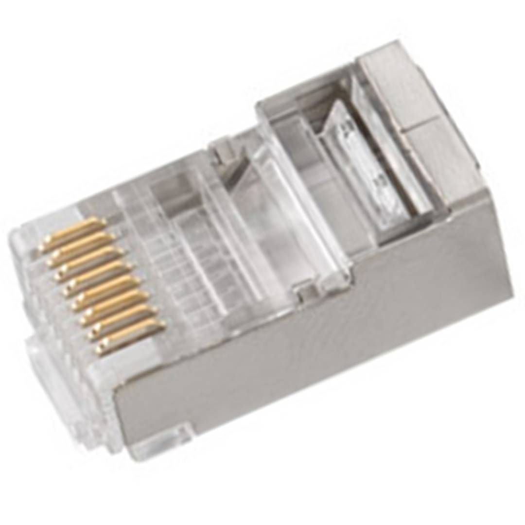 LANBERG PLS-6000EZ Lanberg Plug RJ-45 FTP CAT6 8P8C (100PCS) Pass-Trough