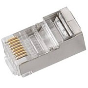 LANBERG PLS-6000EZ Lanberg Plug RJ-45 FTP CAT6 8P8C (100PCS) Pass-Trough