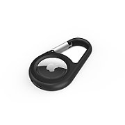 SECURE HOLDER W/ CARABINER/F/ APPLE AIRTAG BLACK