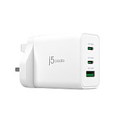 65W GAN USB-C 3-PORT CHARGER/UK WHITE