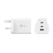 65W GAN USB-C 3-PORT CHARGER/UK WHITE