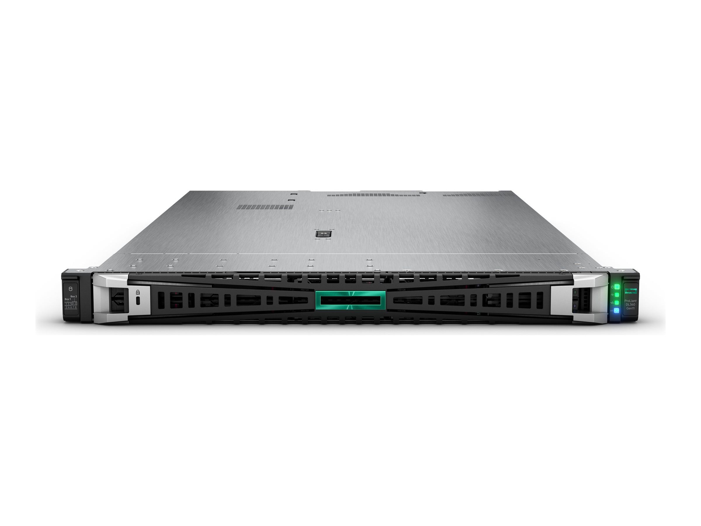 Server HPE ProLiant DL360 Gen11, Rack 1U, Intel Xeon Silver 4509Y (8 C / 16 T, 2.60 GHz - 4.10 GHz, 22.5 MB cache, 125 W), 32 GB DDR5 ECC, fara stocare, 8 x SFF, 1000 W, Fara sistem de operare