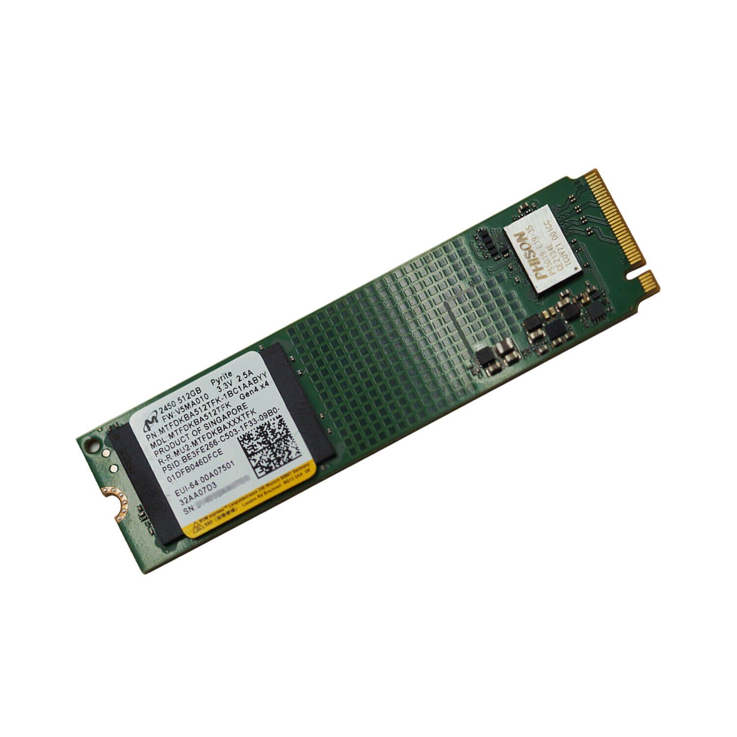 SSD Micron 2450 512 GB PCIe 4.0 x4 M.2 2280