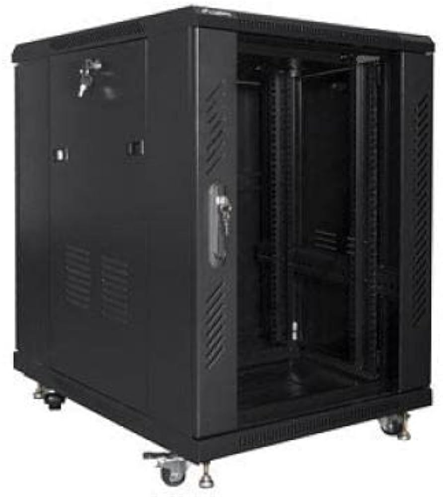 LANBERG FF01-6815-12B Lanberg free-standing rack 19 self-assembly flat pack 15U/ 600x800mm black