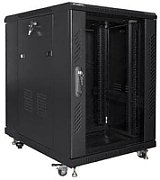 LANBERG FF01-6815-12B Lanberg free-standing rack 19 self-assembly flat pack 15U/ 600x800mm black