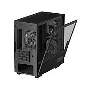 CARCASA DeepCool  CH360 DIGITAL , Mini Tower, ATX, fara sursa, 3xfan, USB 3.2 gen 1 x 1, USB 2.0 x 2, audio, PSU shroud, 4 sloturi expansiune, iluminare ARGB, negru,  R-CH360-BKAPE3D-G-1  (timbru verde 0.24lei)