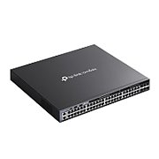 TP-LINK TP-Link Omada switch 48 porturi L3 Managed 6 porturi 10G SG6654X, Interfata: 48× 10/100/1000 Mbps RJ45 Ports, 6× 10G SFP+ Slots, 2× USB 2.0 , 1× RJ45 Console Port, 1× USB Type-C Console Port, 1× RJ45 Management Port, 4 x ventilatoare, Dimensiuni:440 × 380 × 44 mm, Montare in rack, Consum maxim