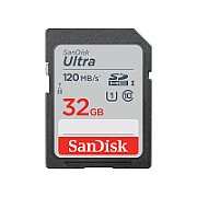 SANDISK ULTRA 32GB SDHC MEMORY/CARD 120MB/S 3-PACK