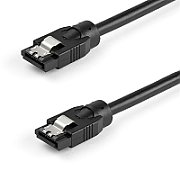 0.6 M ROUND SATA CABLE/SATA CORD - LATCHING CONNECTORS