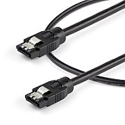 0.6 M ROUND SATA CABLE/SATA CORD - LATCHING CONNECTORS