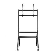 Stand TV mobil Serioux 13E-46FW, dimensiuni: 725x635x1615mm, compatibilitate  dimensiune ecran: 37  -86  , VESA: 200x200, 300x200, 400x200, 300x300, 400x300, 400x400, 600x400, greutate maximă suportata: 80 kg, greutate maximă suportata raft: 10 kg