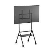 Stand TV mobil Serioux 13E-46FW, dimensiuni: 725x635x1615mm, compatibilitate  dimensiune ecran: 37  -86  , VESA: 200x200, 300x200, 400x200, 300x300, 400x300, 400x400, 600x400, greutate maximă suportata: 80 kg, greutate maximă suportata raft: 10 kg