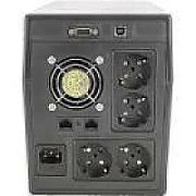 DIGITUS DN-170067 DIGITUS UPS Line-Ineractive LED 2000VA/1200W 2x12V/9Ah AVR 4xSCH. USB RS232 RJ45