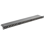LANBERG PPS5-0024-B Lanberg Patch Panel 24 port 0.5U, cat. 5e, shielded, black