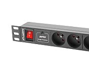 LANBERG PDU-07E-0200-IEC-BK Lanberg PDU 1U 10A, 7 sockets French, 2m, Black