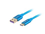 LANBERG CA-USBO-21CU-0010-BL Lanberg Premium cable USB-C(M)->A(M) 2.0 1M Blue