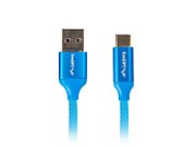 LANBERG CA-USBO-21CU-0010-BL Lanberg Premium cable USB-C(M)->A(M) 2.0 1M Blue