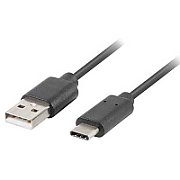 LANBERG CA-USBO-31CU-0018-BK Lanberg cable USB-C(M)->A(M) 3.1 1.8M Black