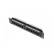 LANBERG PPU6-9012-B Lanberg Patch Panel 10, 12 port 1U, cat.6, black