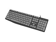 NATEC NKL-1507 Natec Keyboard NAUTILUS SLIM Black/Grey, USB, US Layout