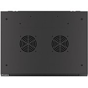 LANBERG Wall mount cabinet 19inch 12U 600x450 steel doors black flat pack