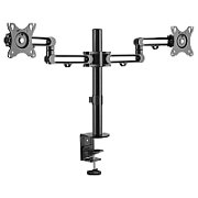 DESK MOUNT DUAL MONITOR ARM/UP TO 32IN MONITORS DUAL SWIVEL