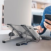 LAPTOP STAND WITH USB 4-PORT/HUB