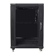 LANBERG FF01-6615-12B Lanberg free-standing rack 19 self-assembly flat pack 15U/600x600mm black