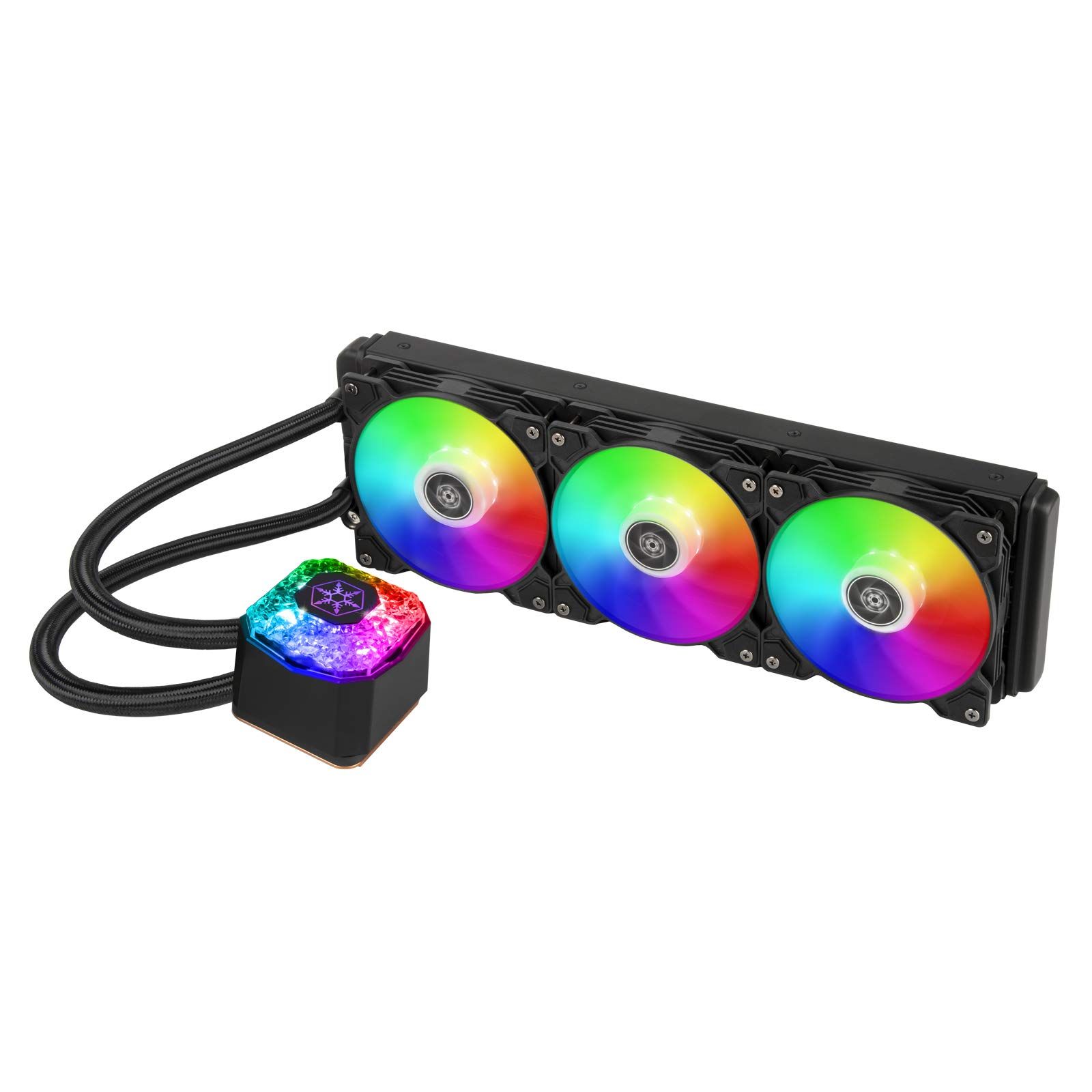 Cooler CPU Silverstone IceGem 360 ARGB, AM5 / TR5 / SP6 Ready, racire cu lichid, Black, SST-IG360-ARGB