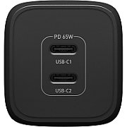 OB STANDARD EU WALL CHARGER 65W/GAN - 1X USB-C 45W + 1X USB-C 20