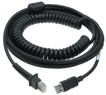 CABL USB TYPE A TPUW COILED PWR/OFF TERMINAL 5M BLK PWR