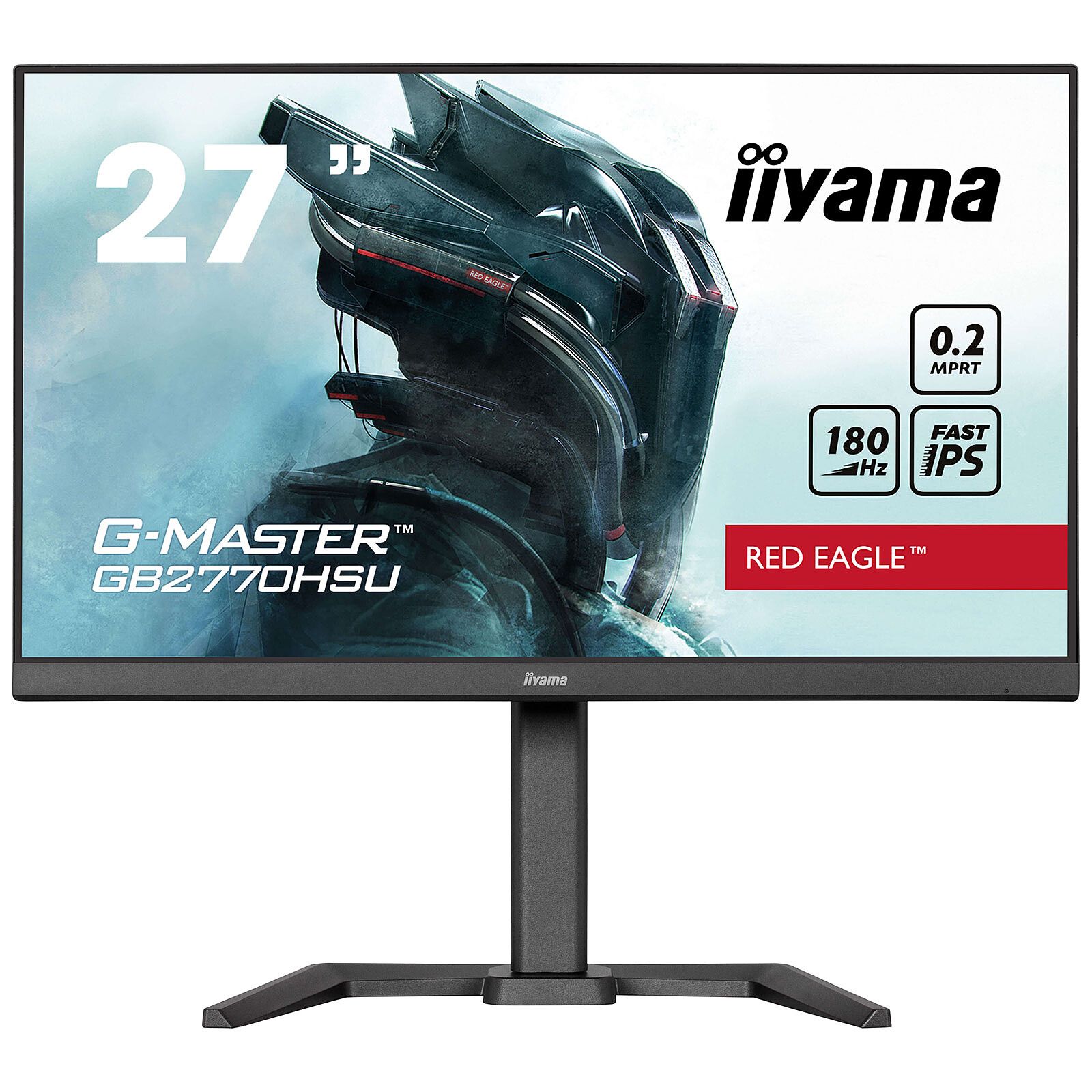 Monitor 27 inch LED IIyama G-MASTER Red Eagle GB2770HSU-B6 1920 x 1080 pixeli, 180 Hz, 0.2 ms, Negru