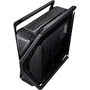 Carcasa ASUS ROG HYPERION GR701 BTF EDITION Full Tower NEGRU, Tempered Glass, Sloturi Expansiune 9+3 verticale, Drive Bays: 2x3.5/2.5  5x2.5 , Ventilatoare Suportate: 7 (spate: 1x120mm sau 1x140mm, fata: 3x120mm sau 3x140mm, sus: 3x120mm sau 3x140mm), Ventilatoare Incluse: 4 (spate: 1x140mm, fata