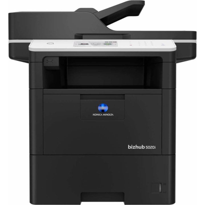 Imprimanta multifunctionala laser monocrom Konica Minolta bizhub 5020i, A4, duplex, ADF, USB 2.0, Wi-Fi, 50 ppm