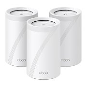 TP-LINK TP-LINK DECO BE65(3-PACK) Sistem Mesh WI-FI 7, BE9300, TRI-BAND, Standarde wireless: IEEE 802.11be/ax 6 GHz, IEEE 802.11be/ax/ac/n/a 5 GHz, IEEE 802.11ax/n/b/g 2.4 GHz, Viteze wireless: BE9300 6 GHz: 5760 Mbps (802.11be), 5 GHz: 2880 Mbps (802.11be), 2.4 GHz: 574 Mbps (802.11ax), 8 x antene interne