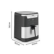 TEFAL Easy Fry & Grill EY801D 6.5 L Stand-alone 1650 W Hot air fryer Stainless steel