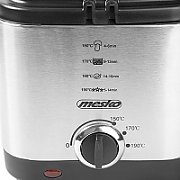 Mesko Home MS 4910 fryer Single 1.5 L Stand-alone 900 W Deep fryer Black  Satin steel