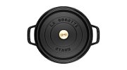 Staub Round Cast Iron Pot - Black  1.7 ltr